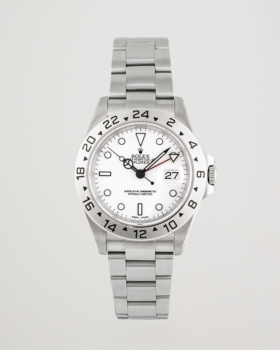 Herren | Rolex Pre-Owned Explorer II 16570 Steel White Silver | Rolex Pre-Owned | Explorer II 16570 Steel White Silver