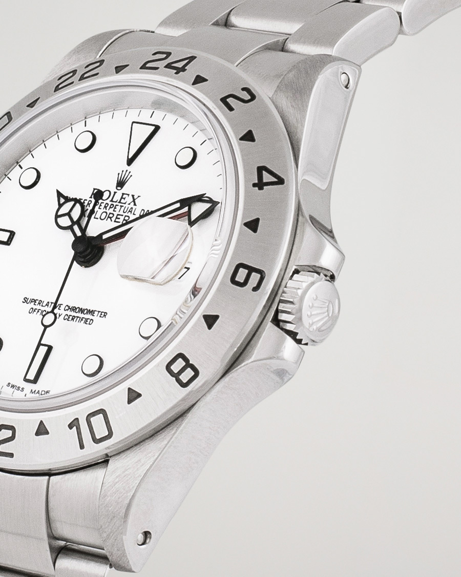 Herren | Rolex Pre-Owned Explorer II 16570 Steel White Silver | Rolex Pre-Owned | Explorer II 16570 Steel White Silver
