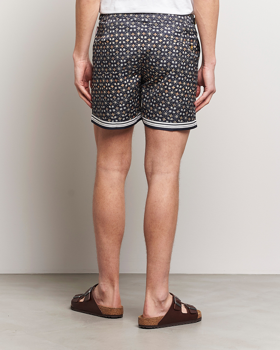 Herren | Badehosen | Orlebar Brown | Bulldog Fiore Printed Swim Shorts Night Iris
