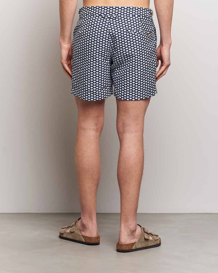 Herren | Badehosen | Orlebar Brown | Bulldog Jaquard Flutter Swim Shorts Night Iris