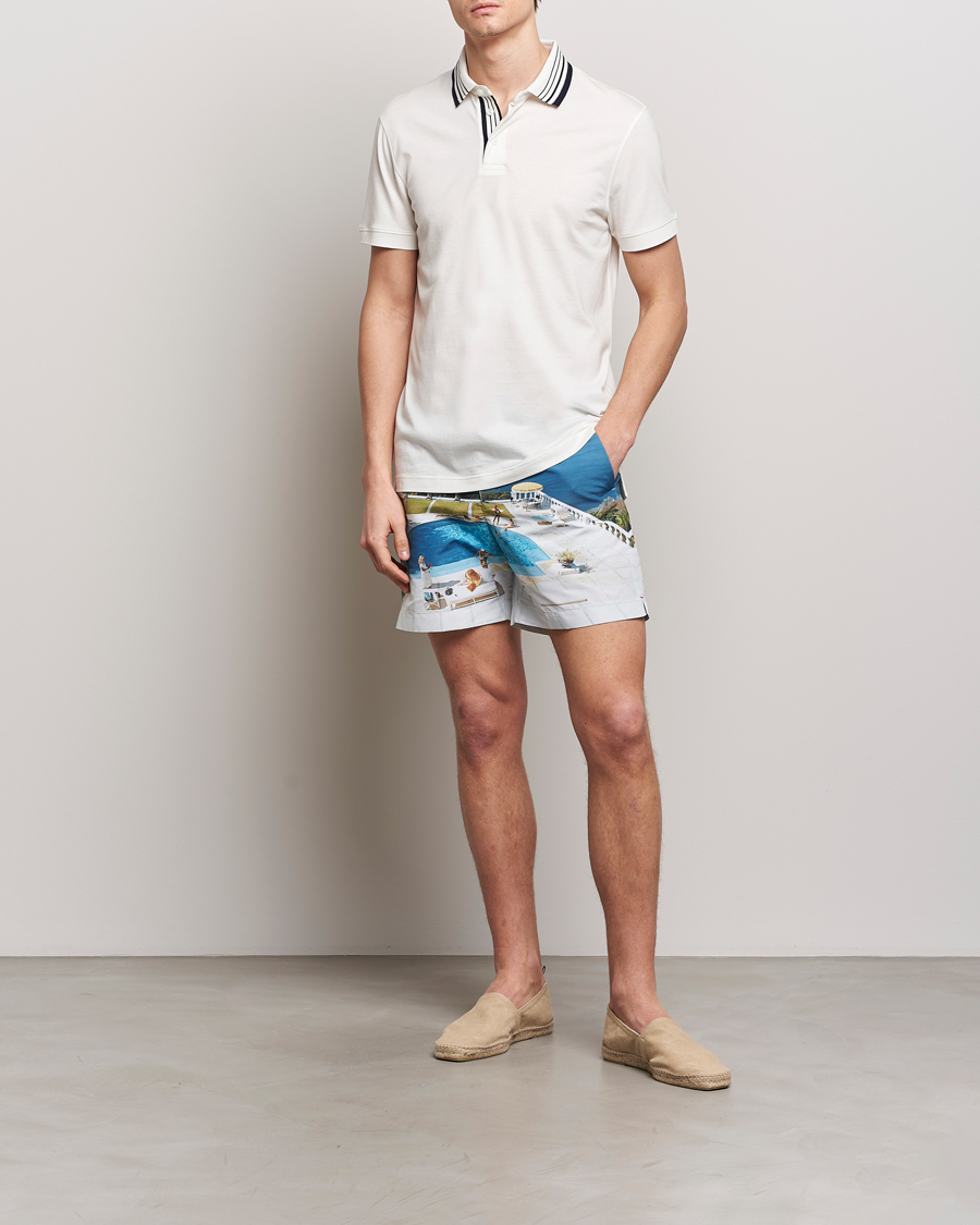 Herren | Badehosen | Orlebar Brown | Bulldog Slim Aarons Photo Swim Shorts Pacifico