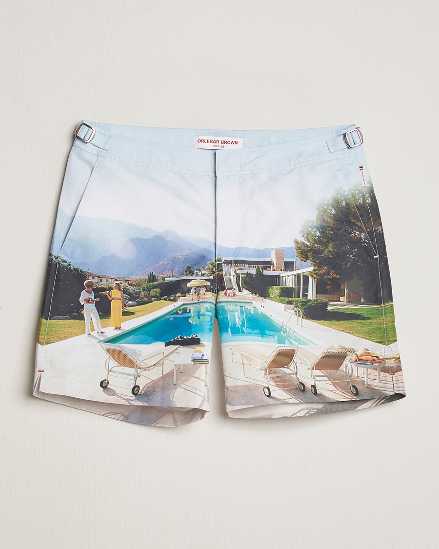 Herren | Badehosen | Orlebar Brown | Bulldog Slim Aarons Photo Swim Shorts Kaufmann Cocktail