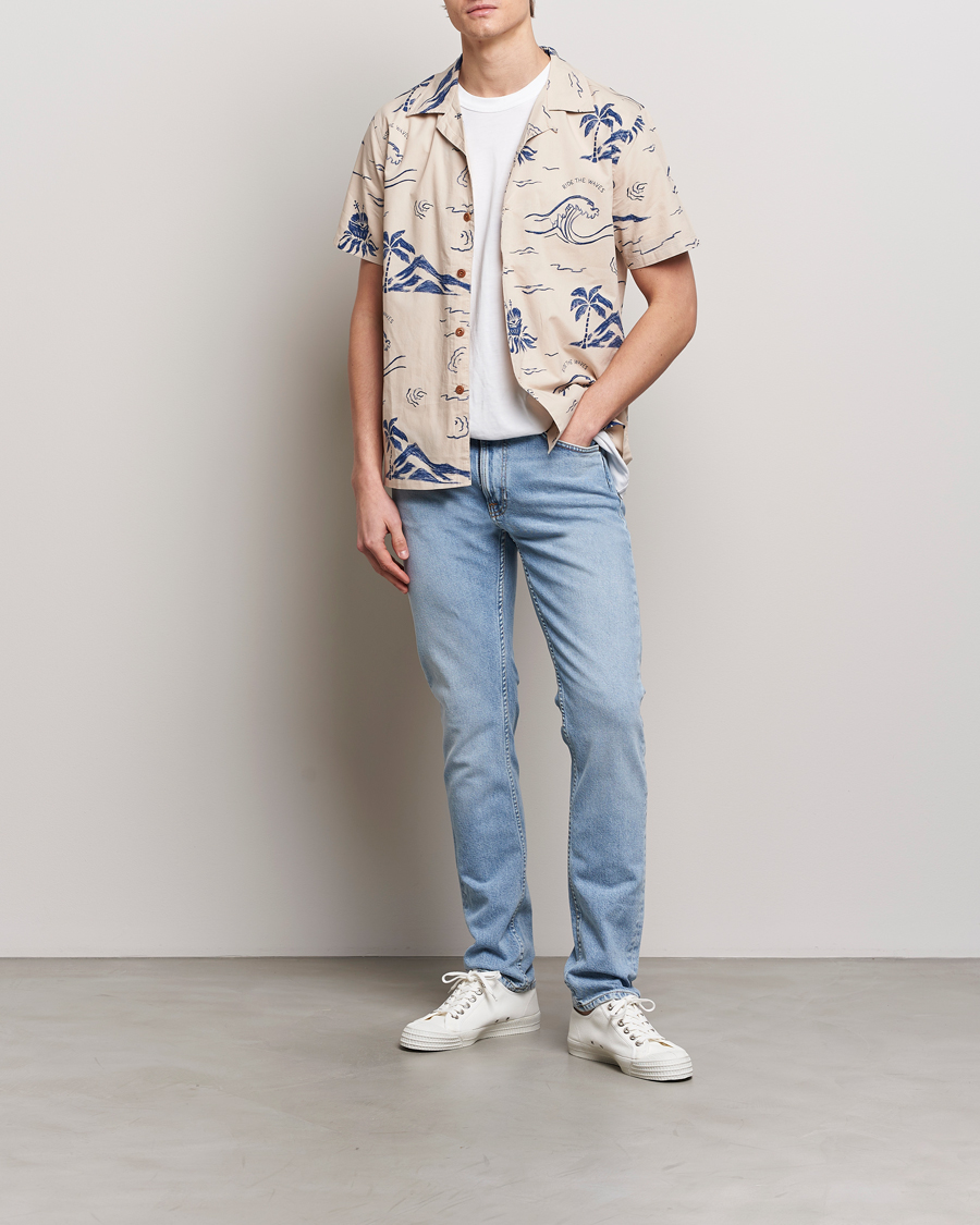 Herren | Jeans | Nudie Jeans | Lean Dean Jeans Warm Days Blue