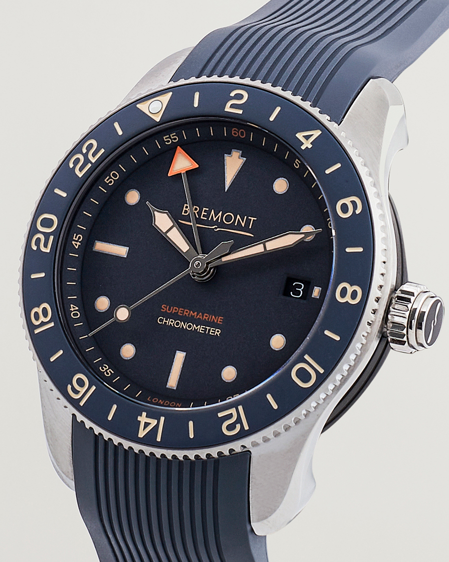 Herren | Bremont Limited Edition Supermarine Ocean GMT 40mm Grey Rubber | Bremont | Limited Edition Supermarine Ocean GMT 40mm Grey Rubber