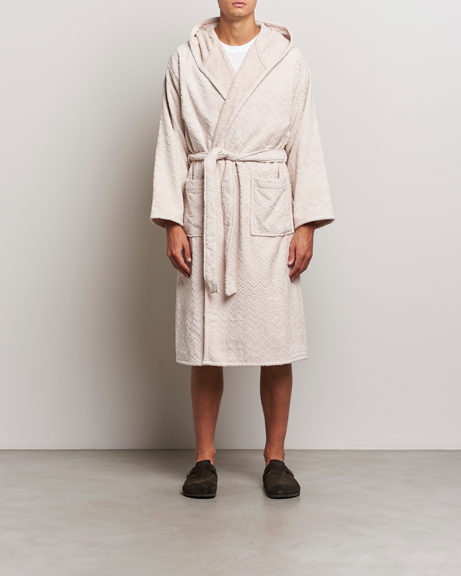 Herren | Schlafanzüge & Bademäntel | Missoni Home | Chalk Bath Robe Beige
