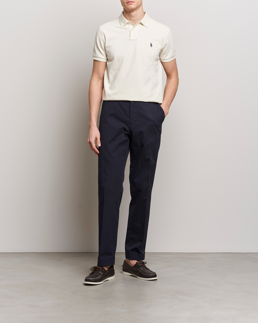 Herren | Poloshirts | Polo Ralph Lauren | Custom Slim Fit Polo Herbal Milk