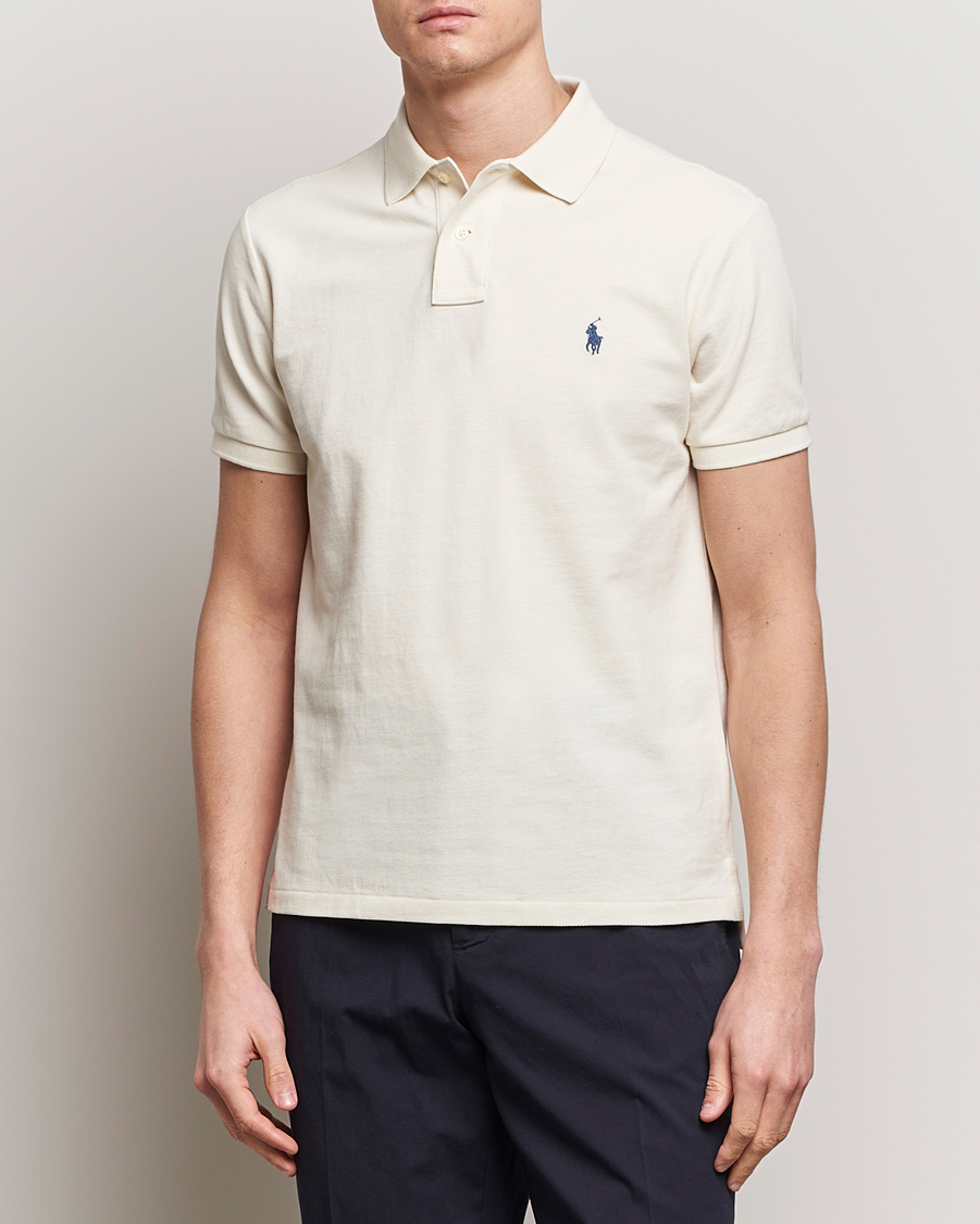 Herren | Poloshirts | Polo Ralph Lauren | Custom Slim Fit Polo Herbal Milk