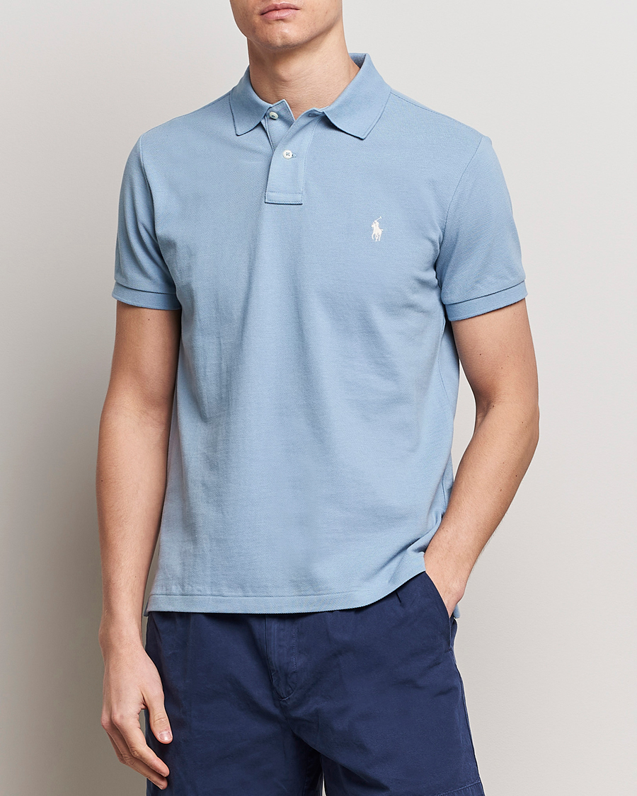 Herren | Poloshirts | Polo Ralph Lauren | Custom Slim Fit Polo Vessel Blue
