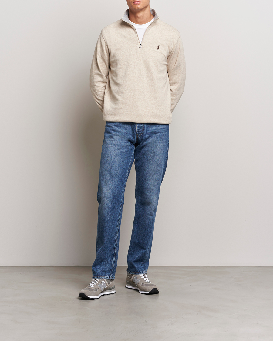 Herren | Pullover | Polo Ralph Lauren | Tech Double Knit Half Zip Expedition Dune Heather