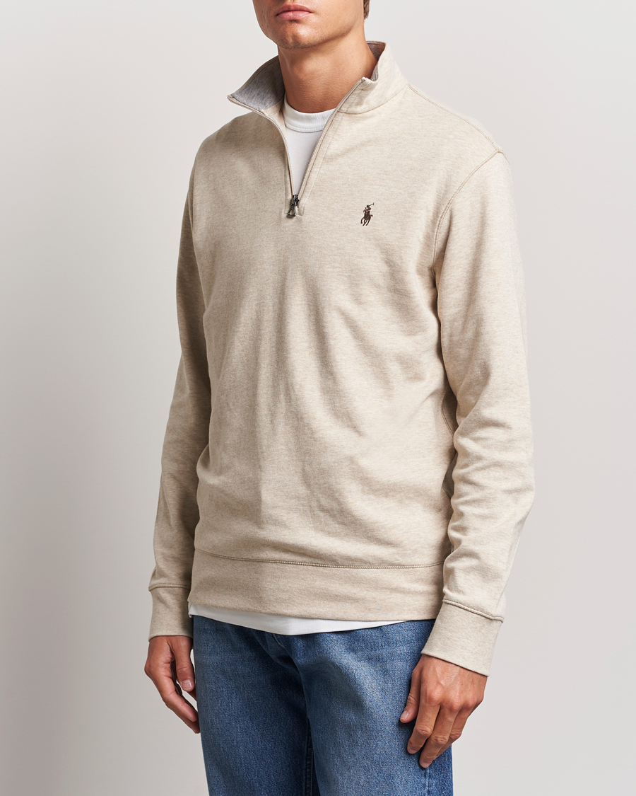 Herren | Pullover | Polo Ralph Lauren | Tech Double Knit Half Zip Expedition Dune Heather