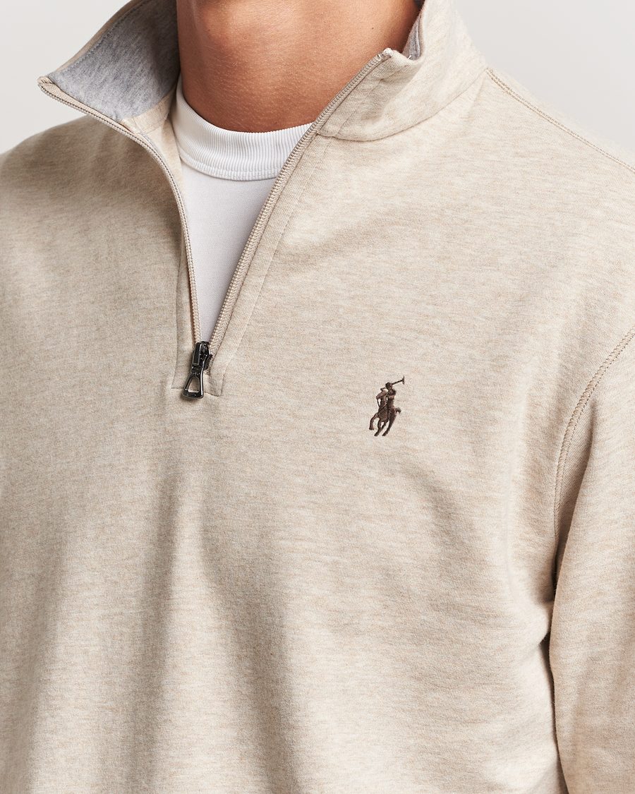 Herren | Pullover | Polo Ralph Lauren | Tech Double Knit Half Zip Expedition Dune Heather