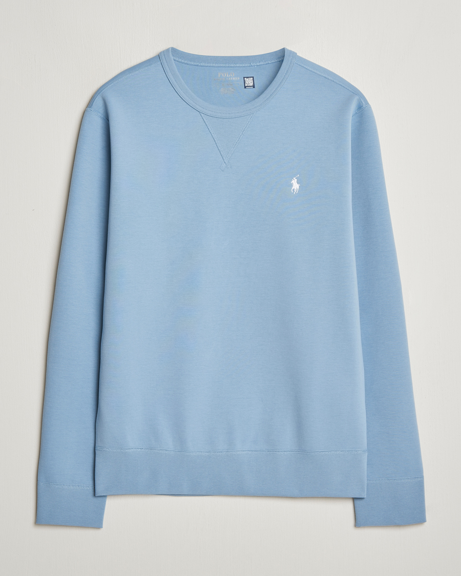 Herren | Pullover | Polo Ralph Lauren | Tech Double Knit Crew Neck Sweatshirt Vessel Blue