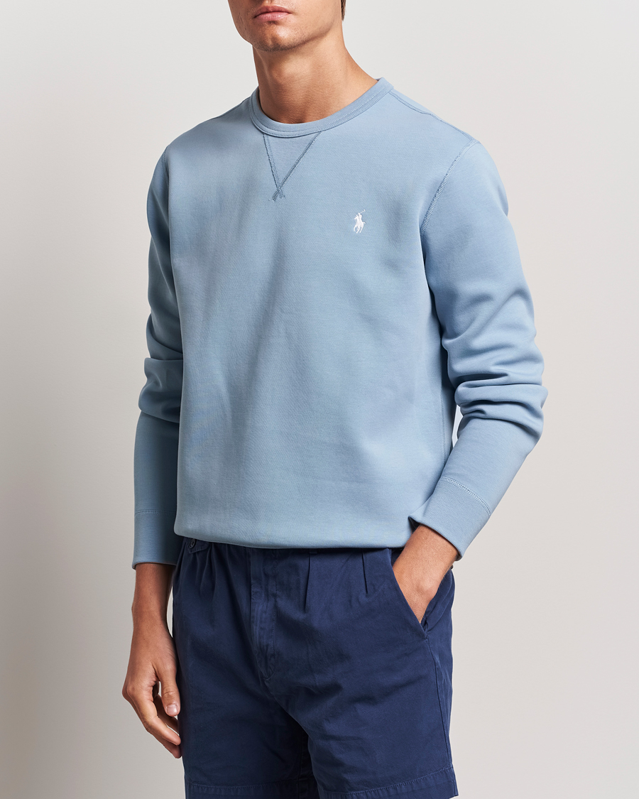 Herren | Pullover | Polo Ralph Lauren | Tech Double Knit Crew Neck Sweatshirt Vessel Blue