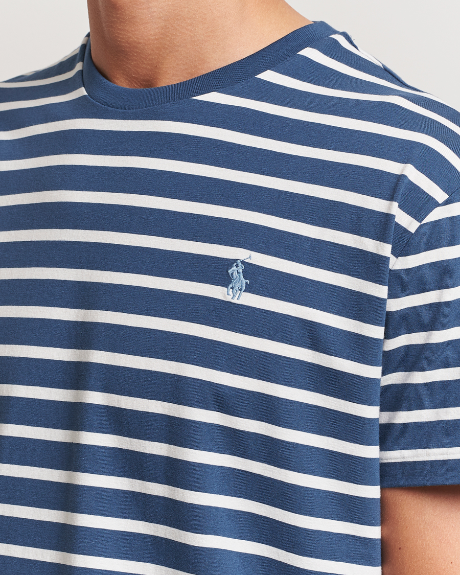 Herren | T-Shirts | Polo Ralph Lauren | Striped Crew Neck T-Shirt Clancy Blue/Nevis