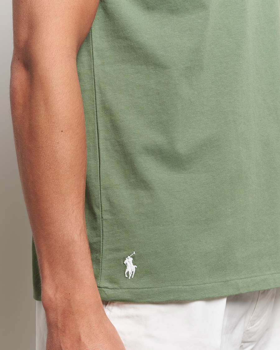 Herren | T-Shirts | Polo Ralph Lauren | Center Logo Crew Neck T-Shirt Cargo Green