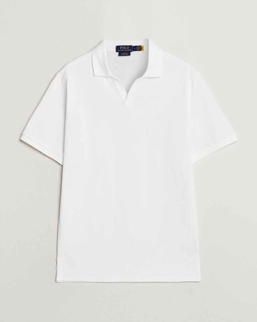 Herren | Poloshirts | Polo Ralph Lauren | Classic Fit Open Collar Polo White