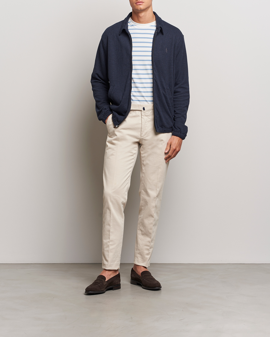 Herren | Jacken | Polo Ralph Lauren | Double Knit Dogtooth Baracuda Jacket Vintage Navy