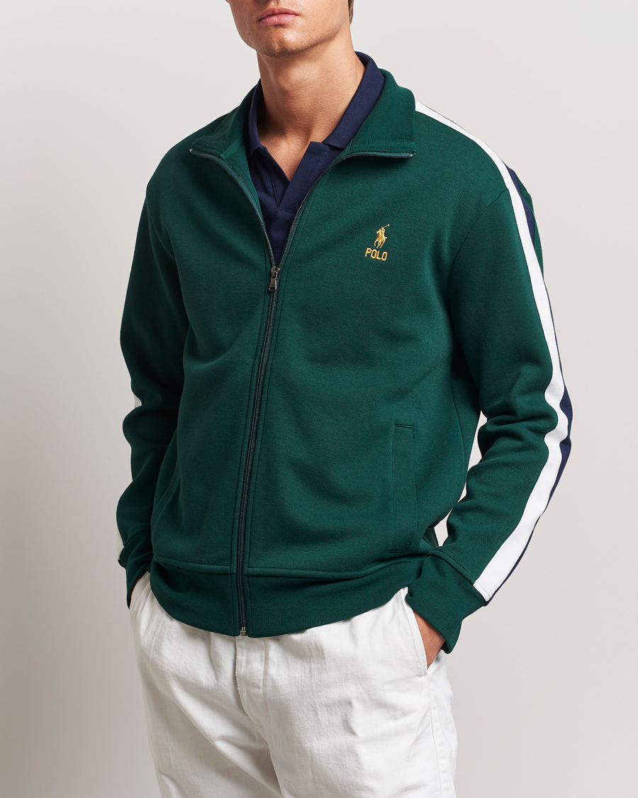 Herren | Pullover | Polo Ralph Lauren | Double Knit Taped Track Jacket Moss Agate