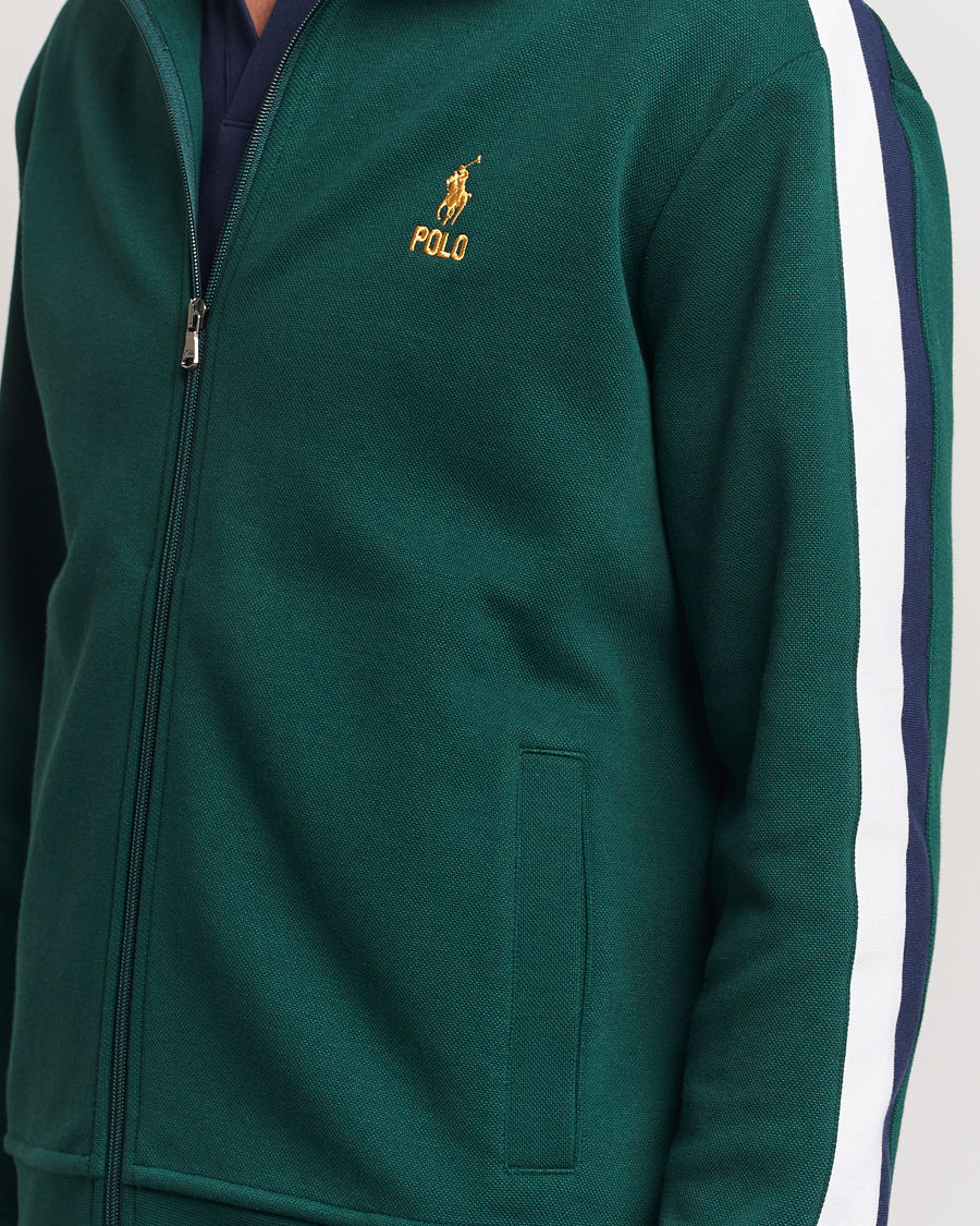Herren | Pullover | Polo Ralph Lauren | Double Knit Taped Track Jacket Moss Agate