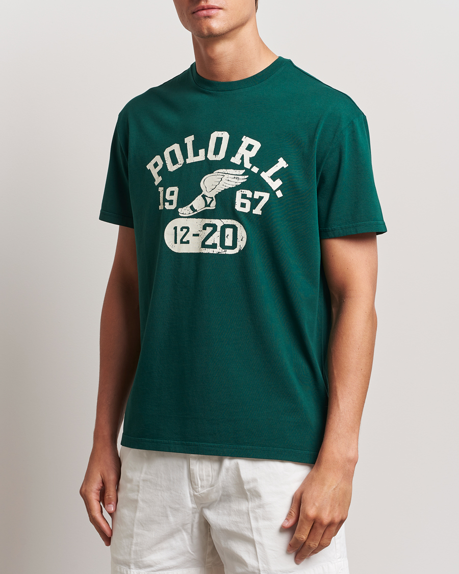 Herren | T-Shirts | Polo Ralph Lauren | Graphic Crew Neck T-Shirt Moss Agate