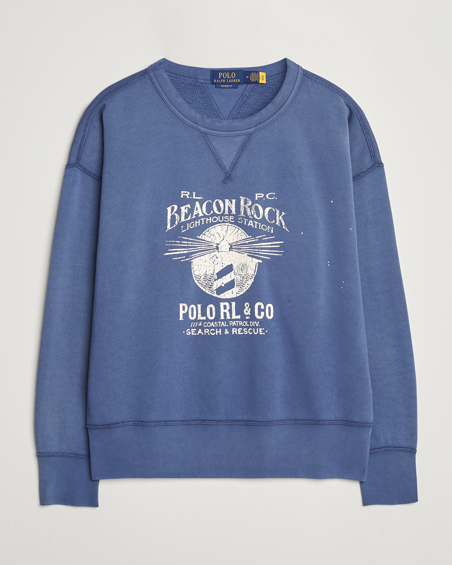 Herren | Pullover | Polo Ralph Lauren | Graphic Fleece Sweatshirt Blue Heaven