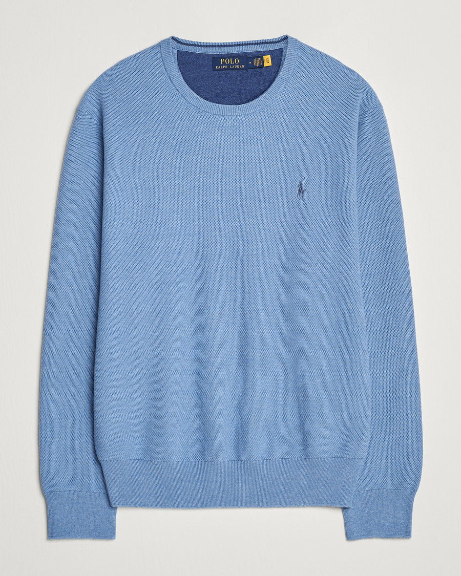 Herren | Pullover | Polo Ralph Lauren | Textured Crew Neck Sweater Lake Heather