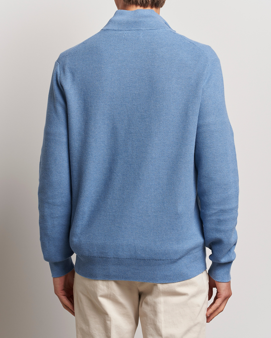 Herren | Pullover | Polo Ralph Lauren | Textured Half Zip Lake Heather