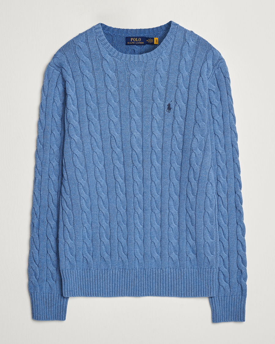 Herren | Pullover | Polo Ralph Lauren | Cotton Cable Pullover Lake Heather