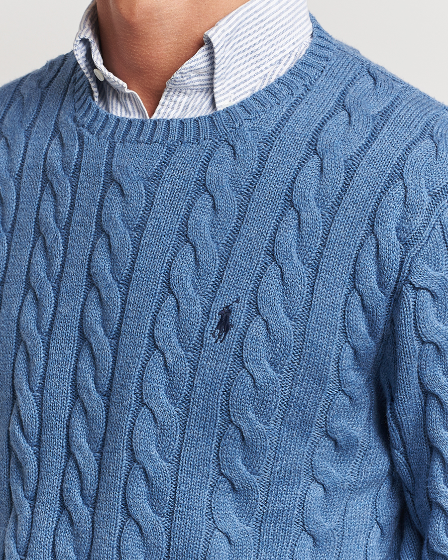 Herren | Pullover | Polo Ralph Lauren | Cotton Cable Pullover Lake Heather