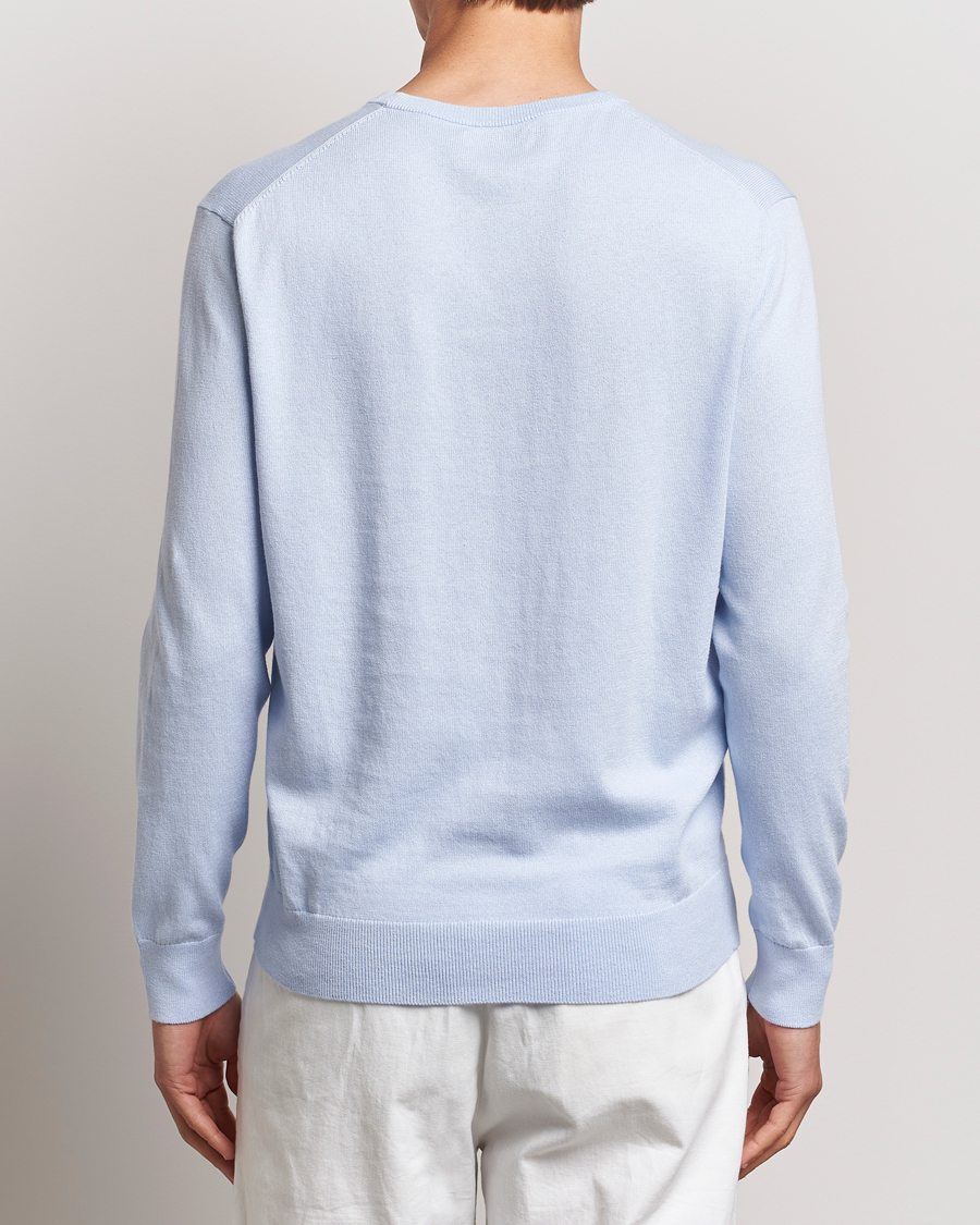 Herren | Pullover | Polo Ralph Lauren | Cotton/Cashmere Crew Neck Pullover Oxford Blue
