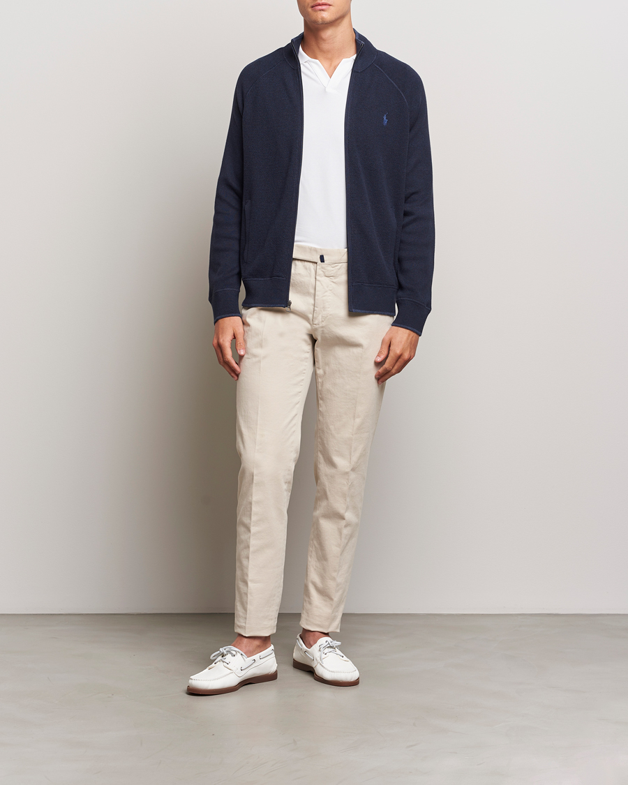 Herren | Pullover | Polo Ralph Lauren | Textured Full Zip Navy Heather