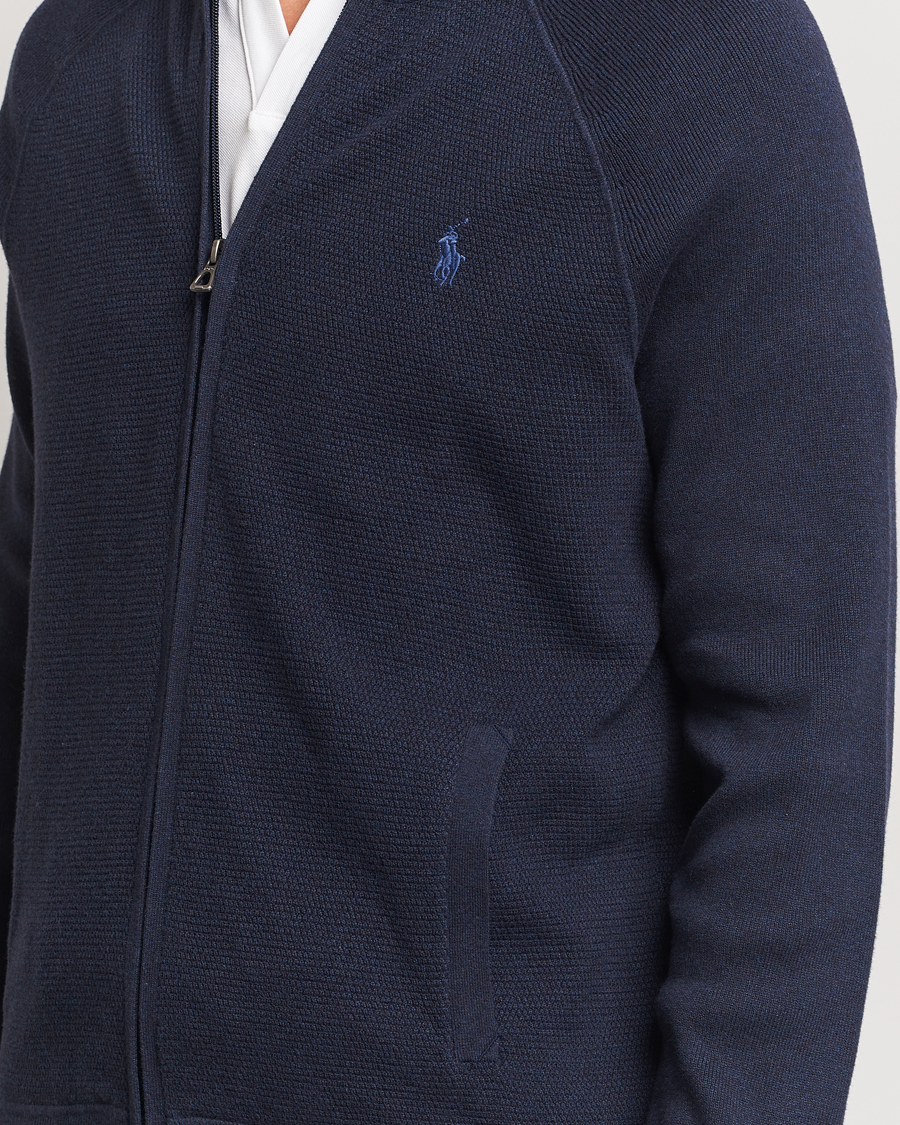 Herren | Pullover | Polo Ralph Lauren | Textured Full Zip Navy Heather