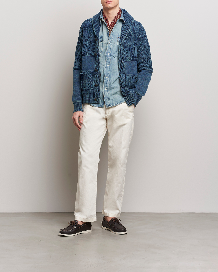 Herren | Pullover | Polo Ralph Lauren | Knitted Shawl Collar Cardigan Dark Indigo