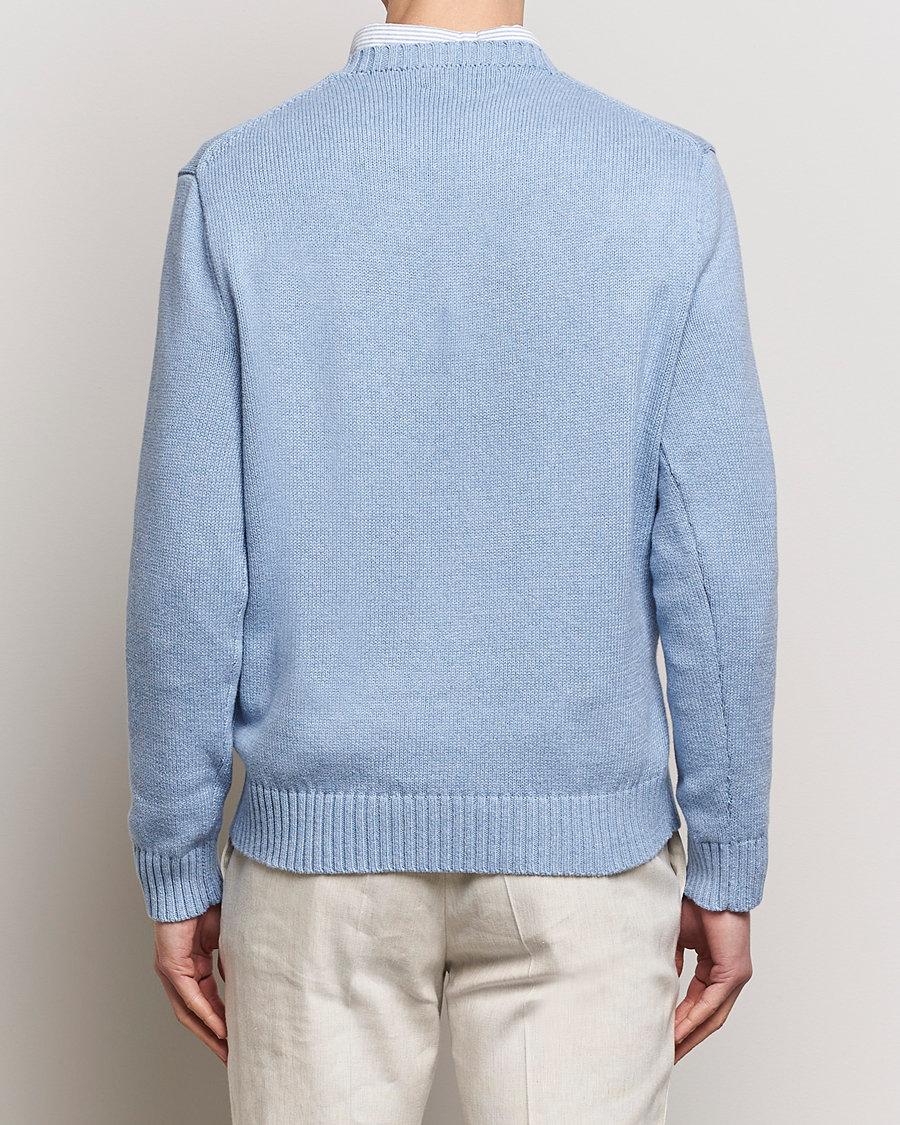 Herren | Pullover | Polo Ralph Lauren | Knitted Hemingway Bear Sweater Driftwood Blue