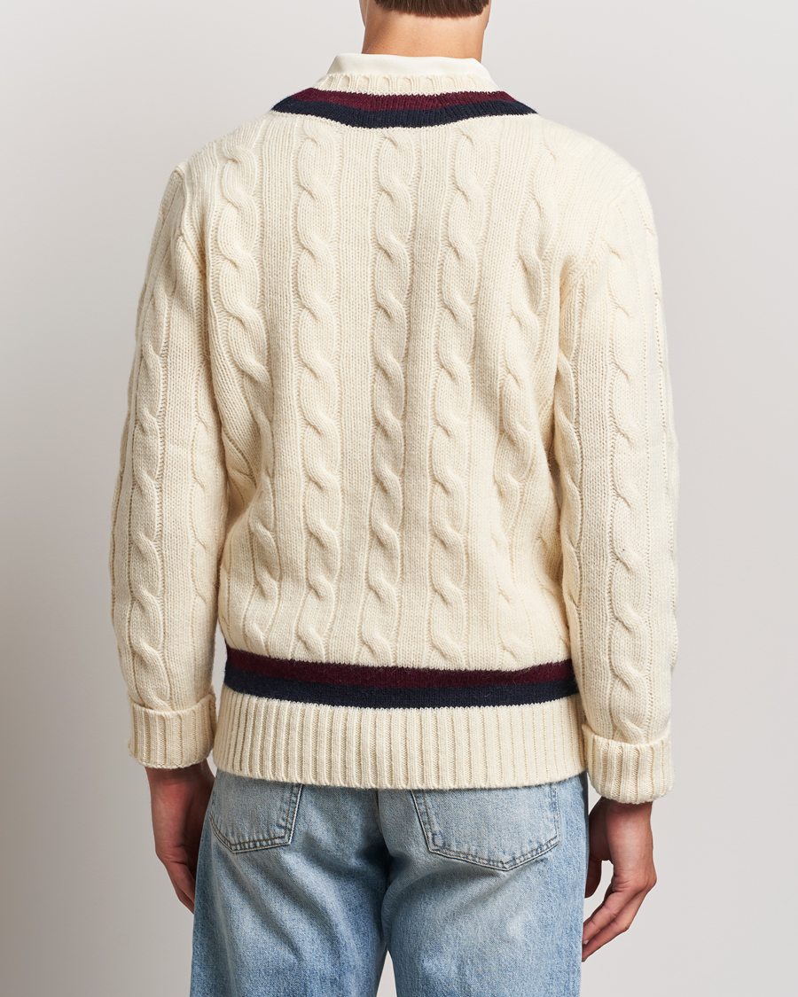 Herren | Pullover | Polo Ralph Lauren | Wool Cricket Sweater Cream