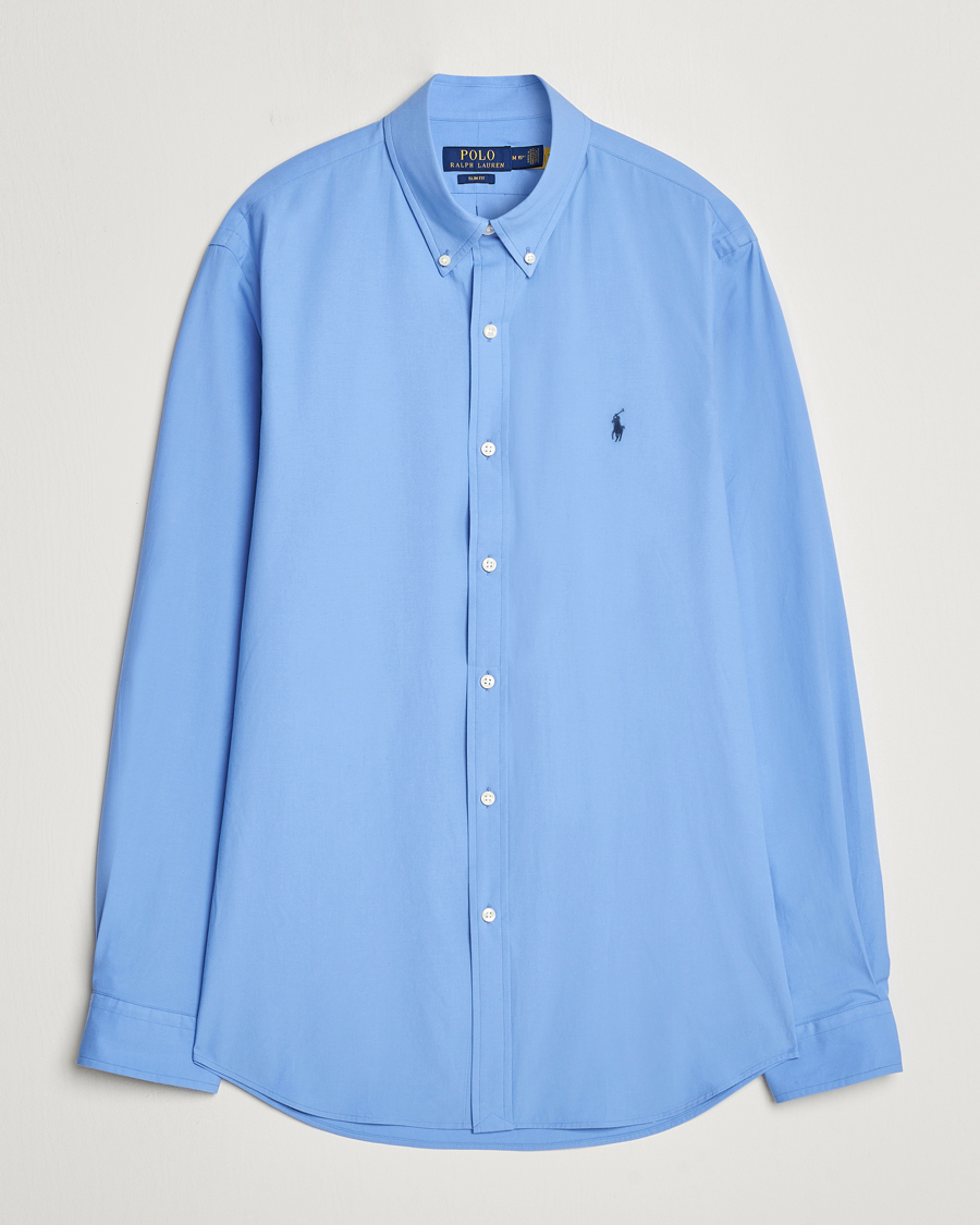 Herren | Hemden | Polo Ralph Lauren | Slim Fit Poplin Shirt Harbor Island Blue