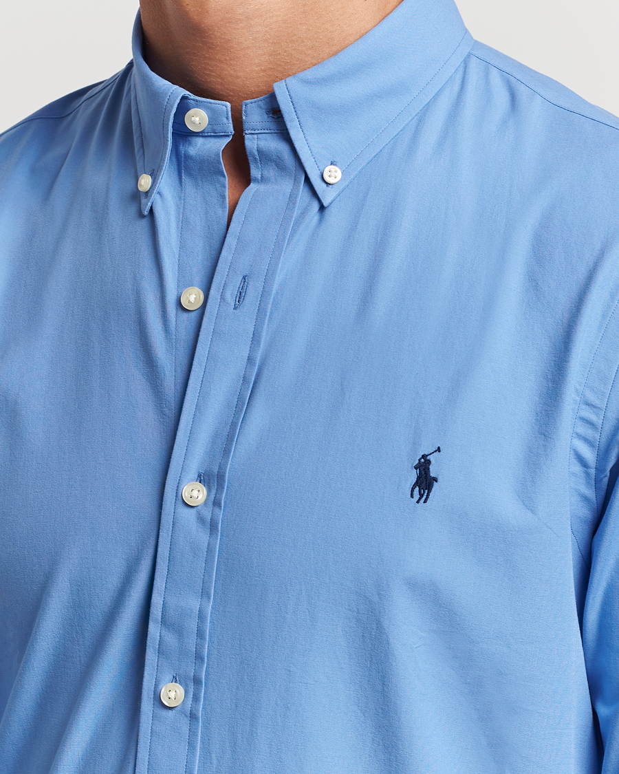 Herren | Hemden | Polo Ralph Lauren | Slim Fit Poplin Shirt Harbor Island Blue