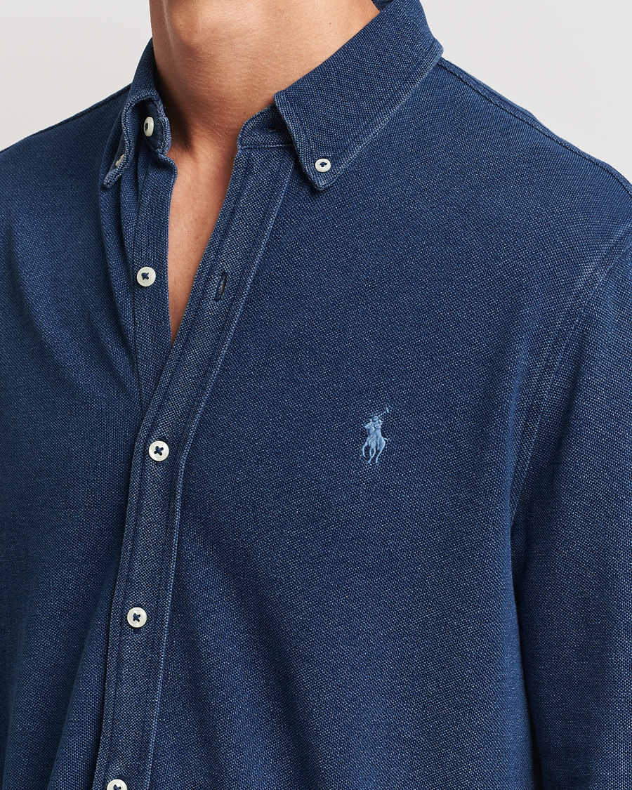 Herren | Hemden | Polo Ralph Lauren | Featherweight Mesh Shirt Dark Indigo