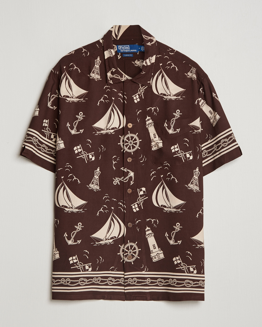 Herren | Hemden | Polo Ralph Lauren | Printed Rayon Short Sleeve Shirt Captins Convo