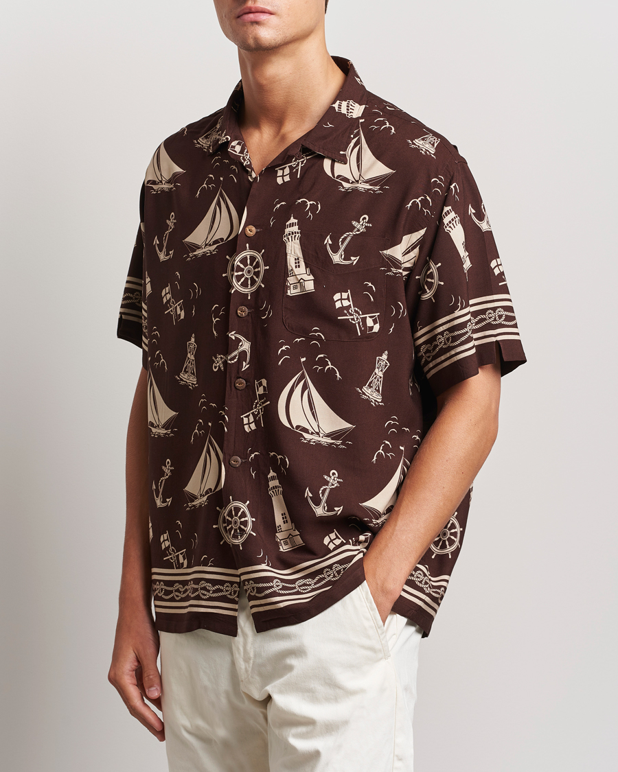 Herren | Hemden | Polo Ralph Lauren | Printed Rayon Short Sleeve Shirt Captins Convo