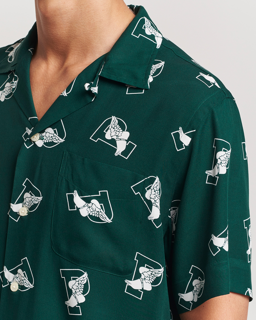 Herren | Hemden | Polo Ralph Lauren | Printed P Wing Short Sleeve Shirt Toss Green