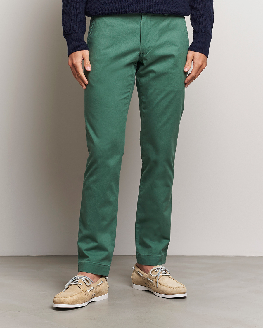 Herren | Hosen | Polo Ralph Lauren | Slim Fit Stretch Chinos Washed Forest