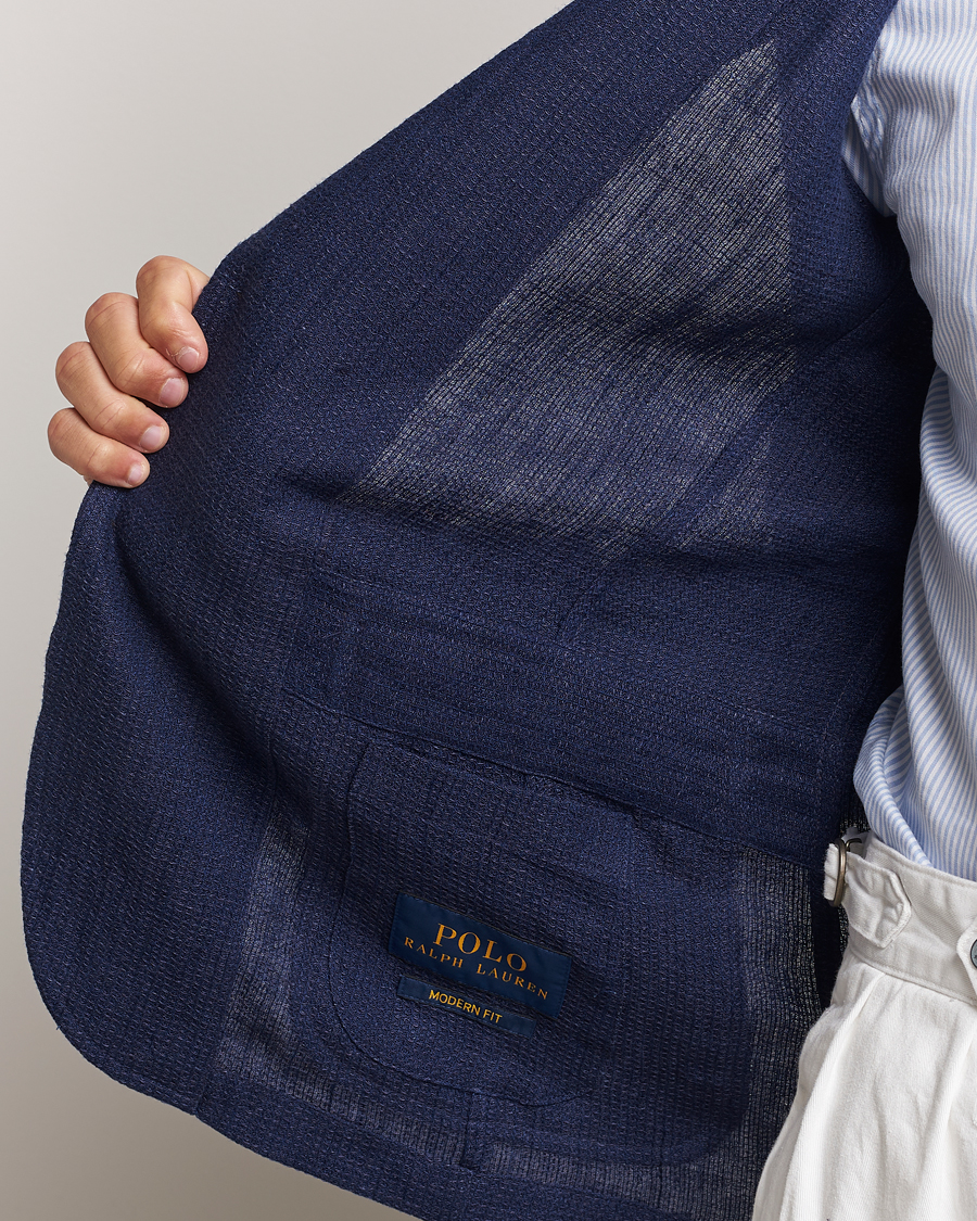 Herren | Sakkos | Polo Ralph Lauren | Waffle Textured Sportcoat Navy