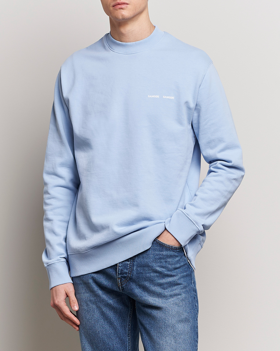 Herren | Pullover | Samsøe Samsøe | Norsbro Crew Neck Sweatshirt Brunnera Blue
