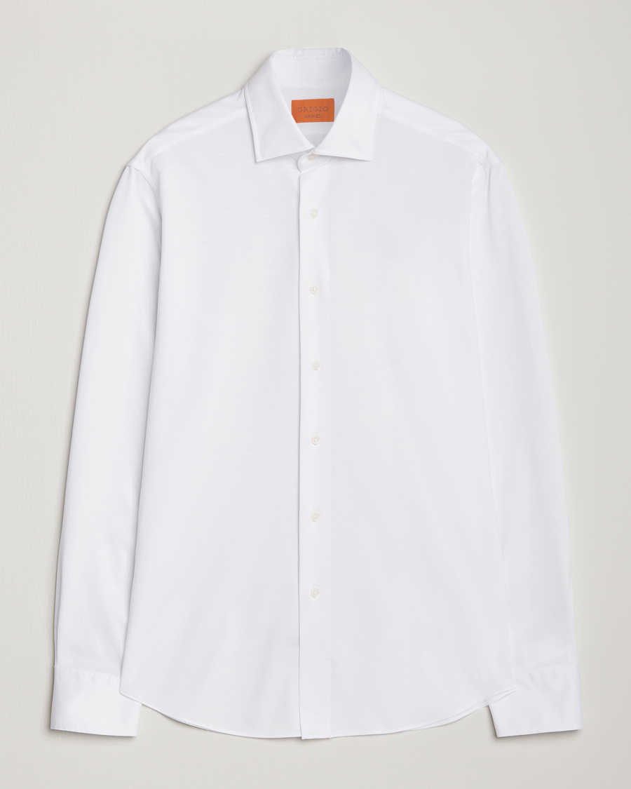 Herren | Hemden | Grigio | Cotton Jersey Shirt White
