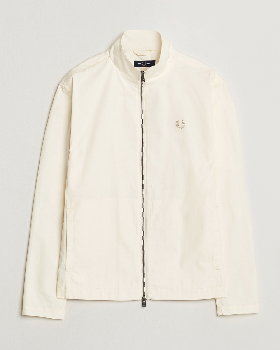 Herren | Jacken | Fred Perry | Woven Ripstop Shirt Jacket Ecru