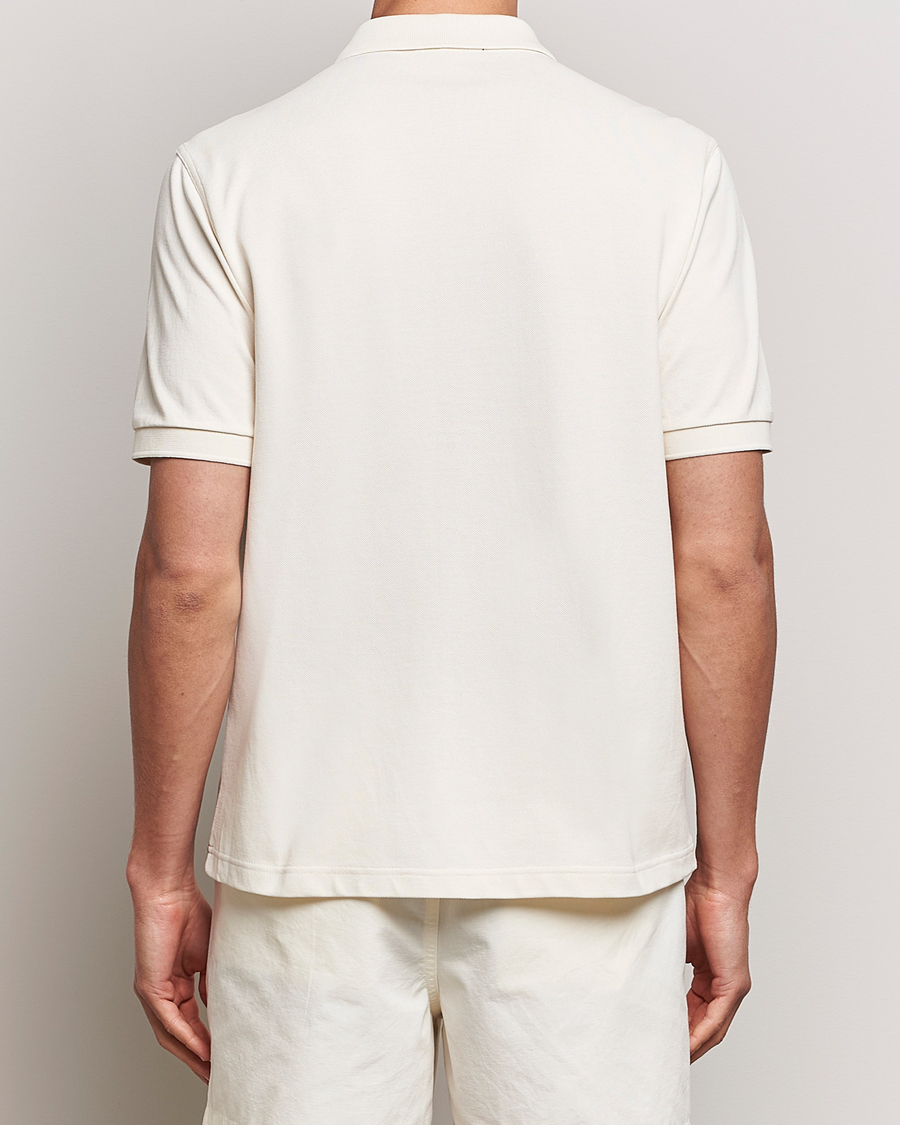 Herren | Hemden | Fred Perry | Towelling Panel Polo Short Sleeve Shirt Ecru
