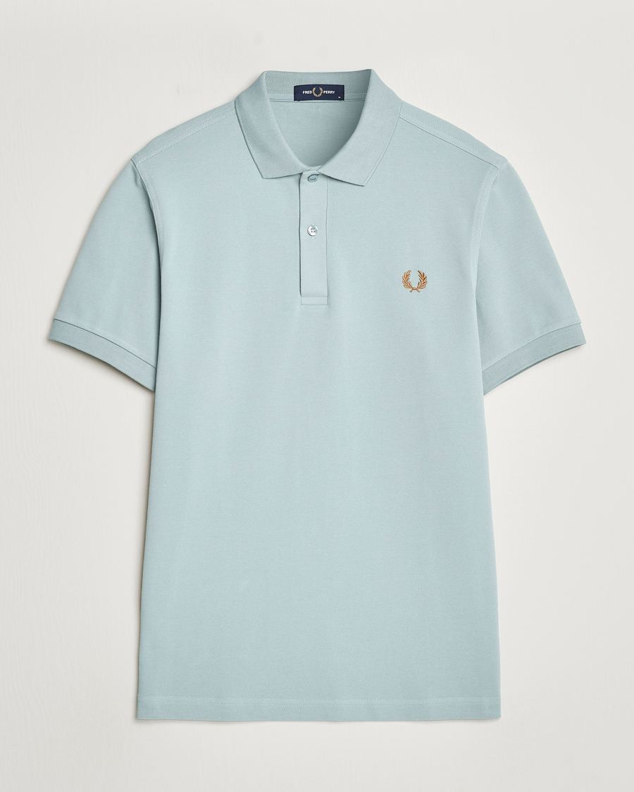 Herren | Poloshirts | Fred Perry | Plain Polo Shirt Silver Blue