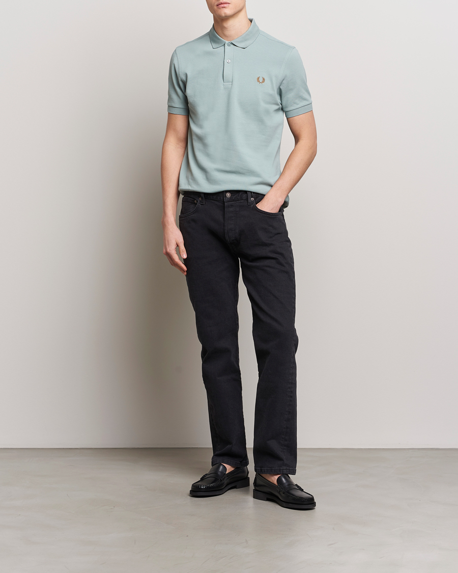 Herren | Poloshirts | Fred Perry | Plain Polo Shirt Silver Blue