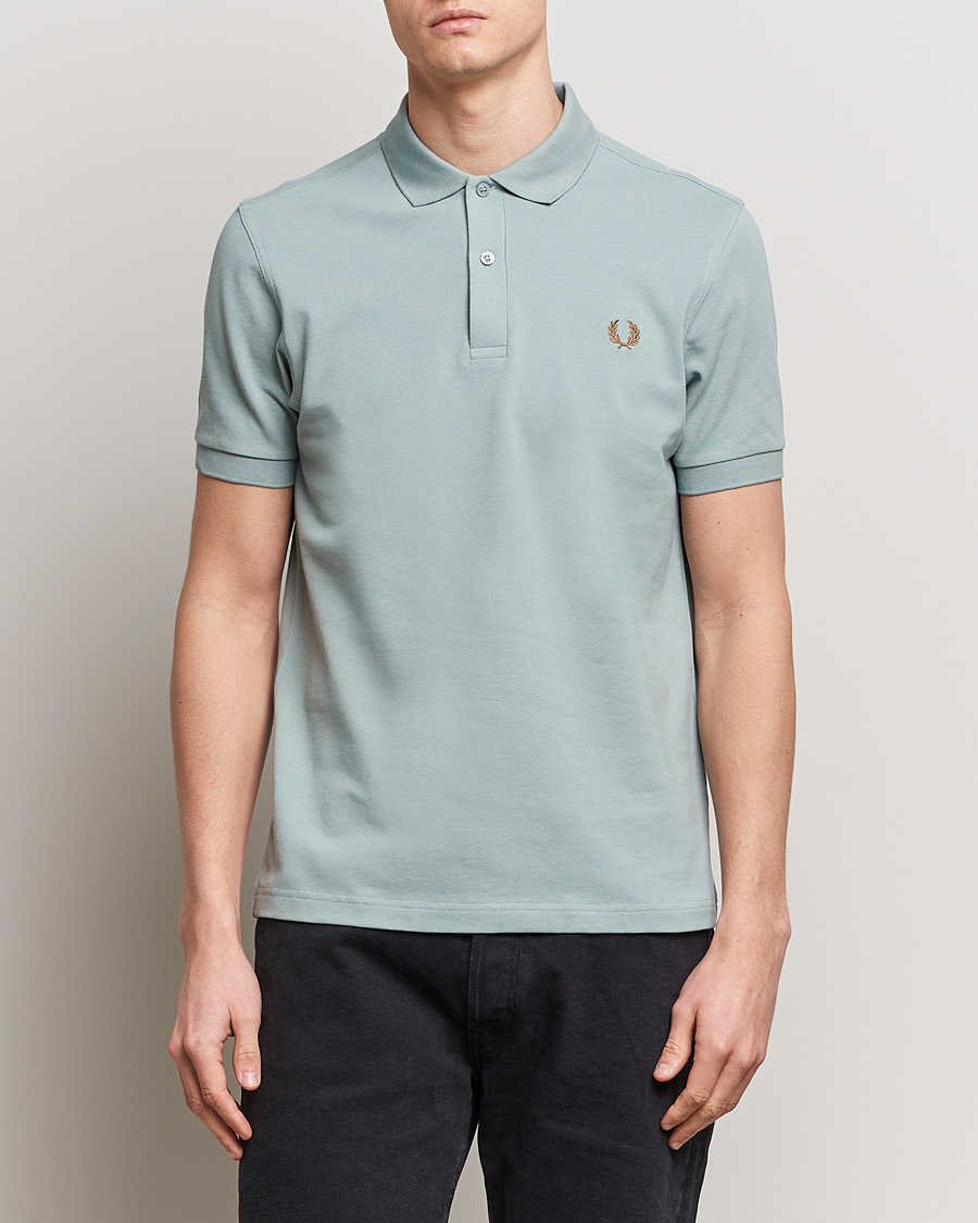 Herren | Poloshirts | Fred Perry | Plain Polo Shirt Silver Blue